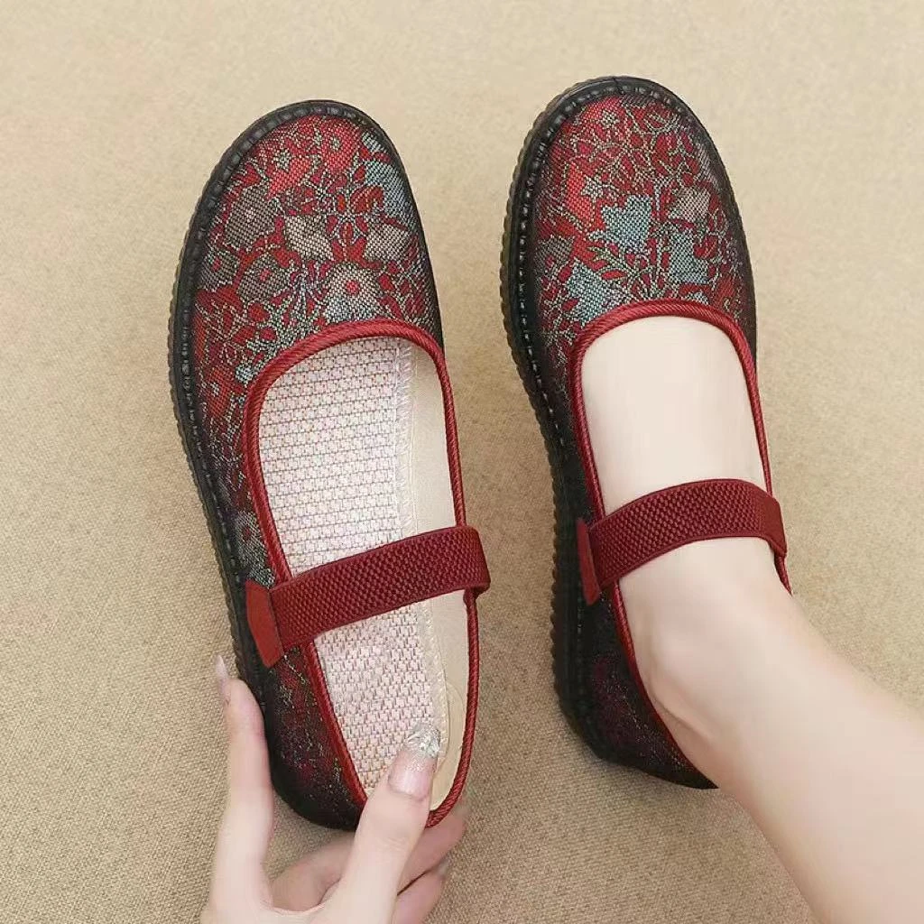 女款老北京布鞋女鞋透气舒适妈妈鞋软底防滑中老年女士布鞋奶奶鞋