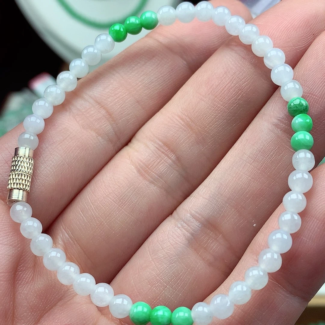 翡翠未镶嵌毛衣链翡翠