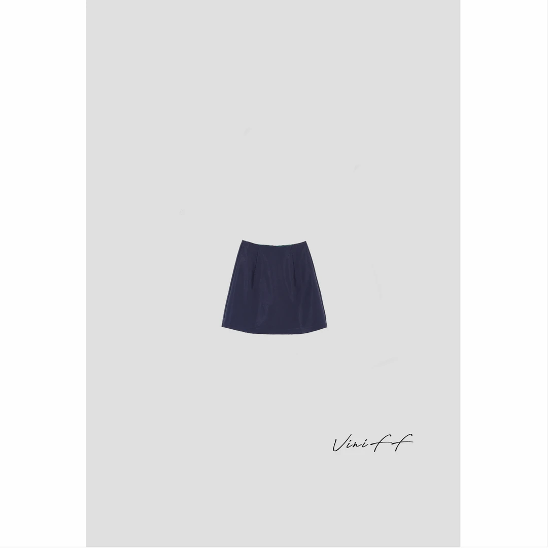 ViniFF薇妮｜夏季新款「」高腰通勤简约百搭休闲短裙D40722