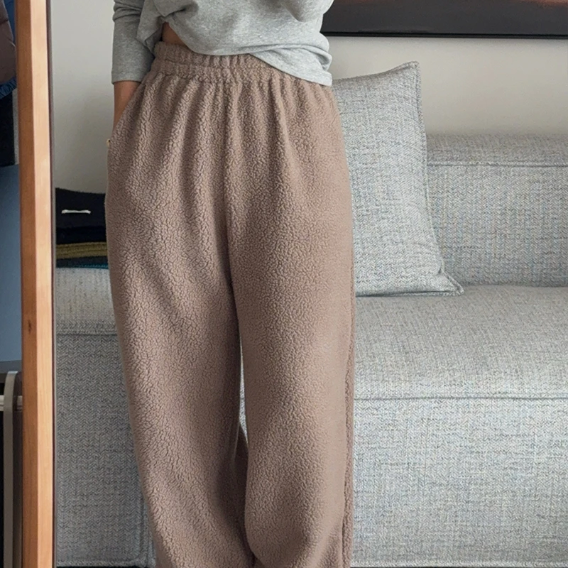 XIYE&W【毛毛裤】 抽绳休闲裤