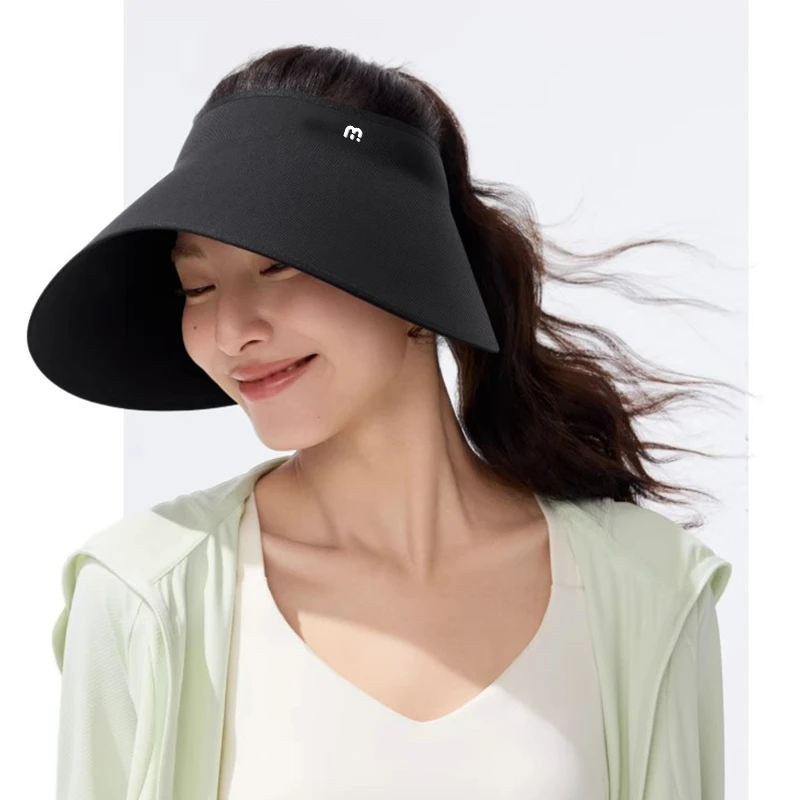 MOSIONDGE大檐全遮光无痕一体防紫外线遮阳帽蛋卷空顶帽子