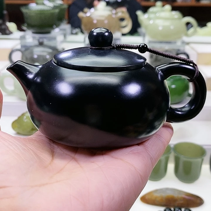 未镶嵌和田玉挂件茶壶180m l