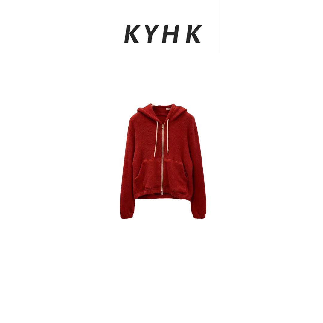 KYHK连帽绒绒软乎乎卫衣外套251046