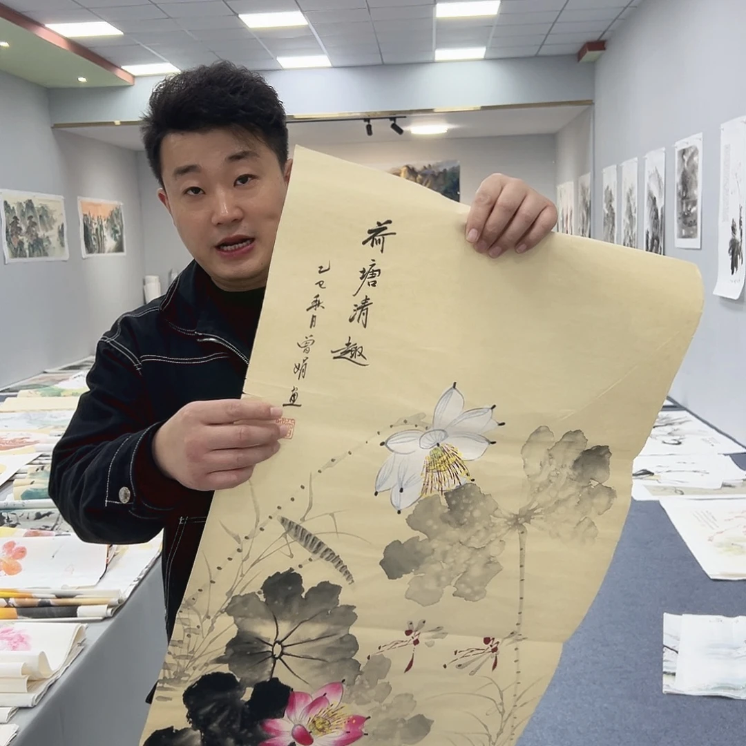 国画国画作品宣纸纯手绘