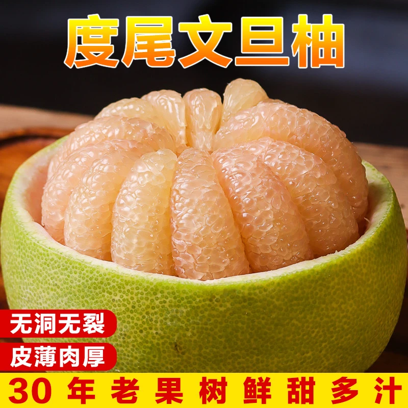 福建仙游度尾文旦柚老树红心当季新鲜孕妇时令酸甜多汁水果