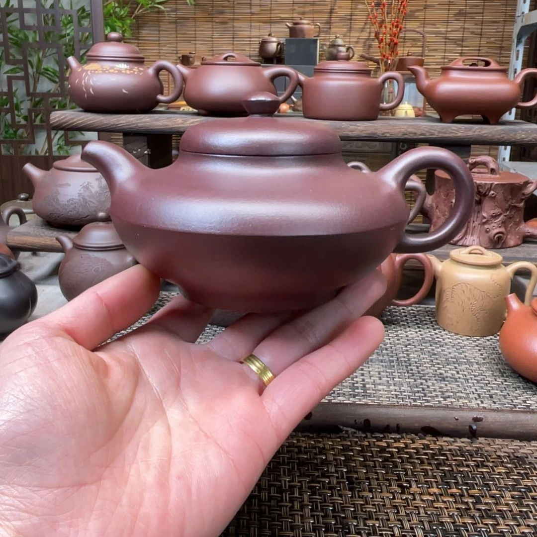 紫砂茶壶大**雨宜兴原矿紫砂手工制320