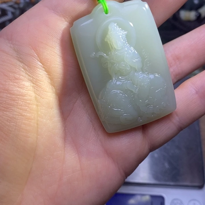 紫***幻和田玉未镶嵌挂件