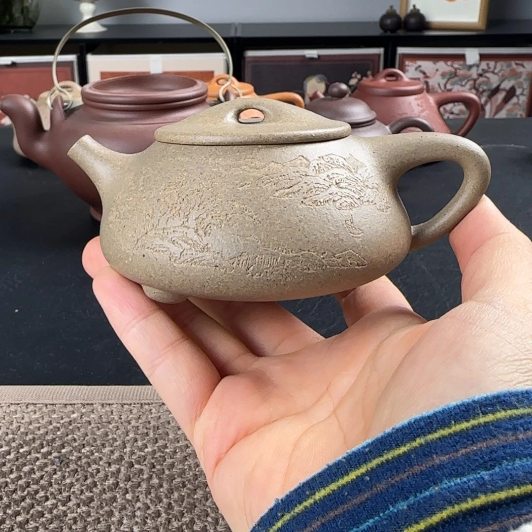 茶壶紫砂微瑕景舟