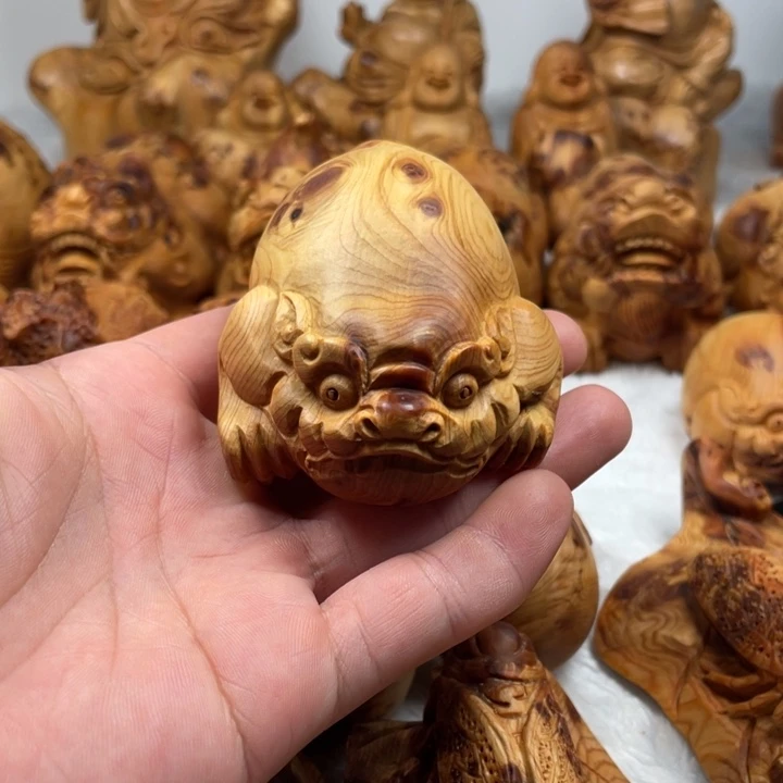 柏木手工金蟾手把件