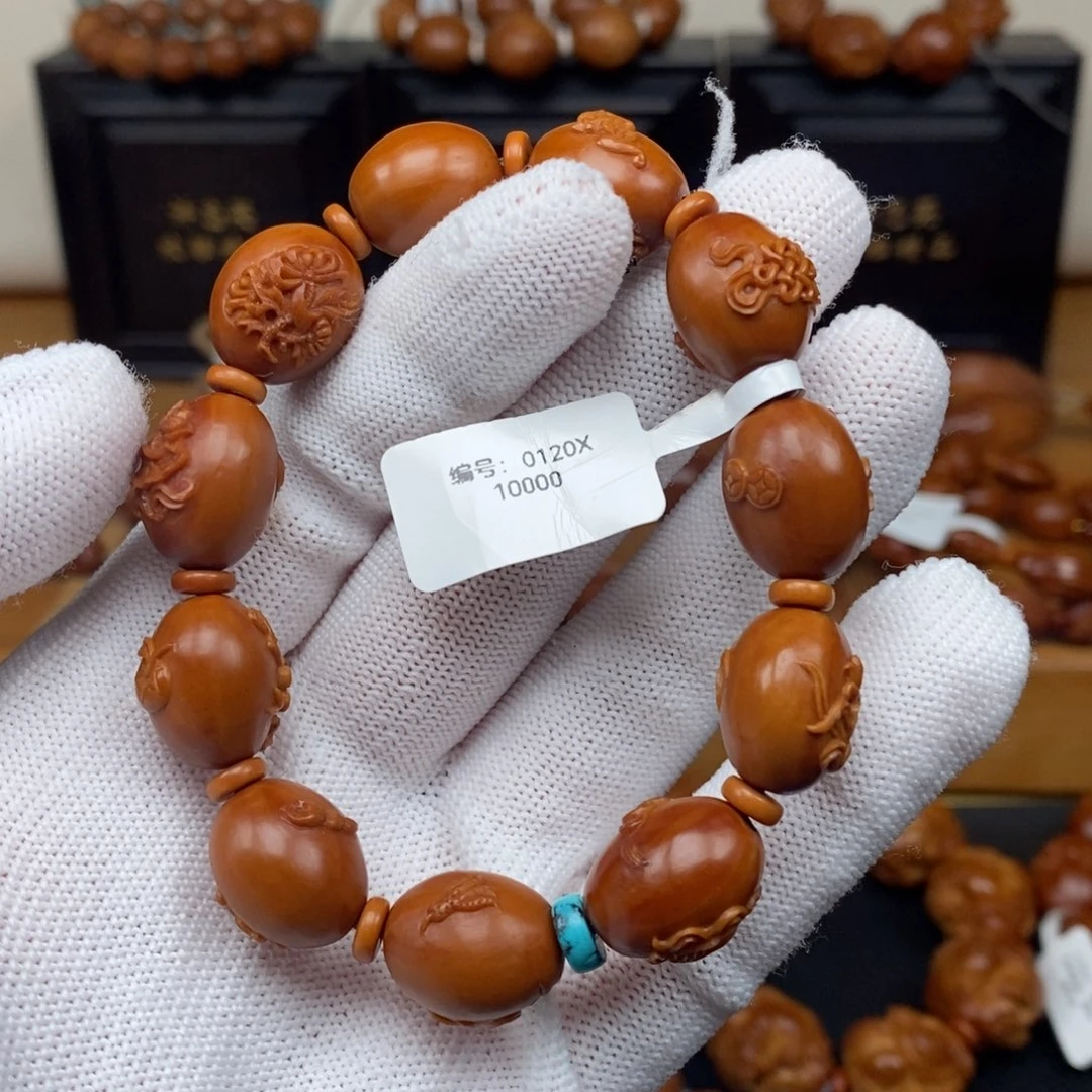 手串橄榄核许忠英老师四季平安