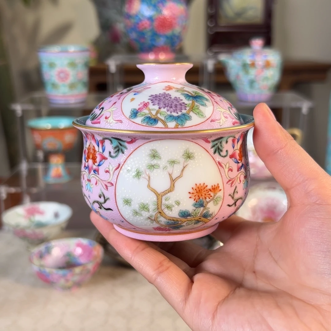 纯手工手绘 高端茶器