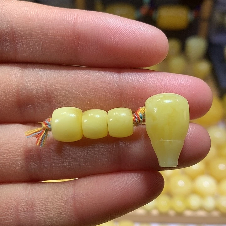 蜜蜡未镶嵌裸石天然俄料白花蜜蜡直切套装8-11