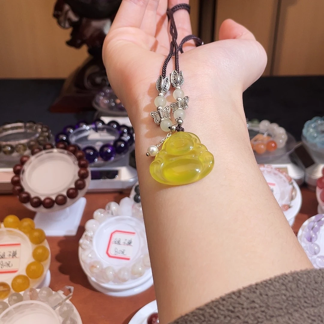 未镶嵌手链水晶岫玉吊坠