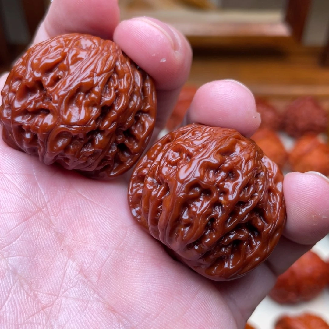 文玩核桃把件磨盘 36