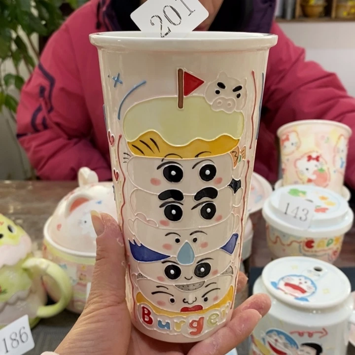 杯?****巫景德镇釉下彩手绘