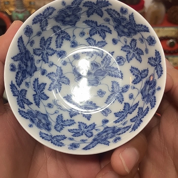 用***4摆件青花笔锋浓转淡出了