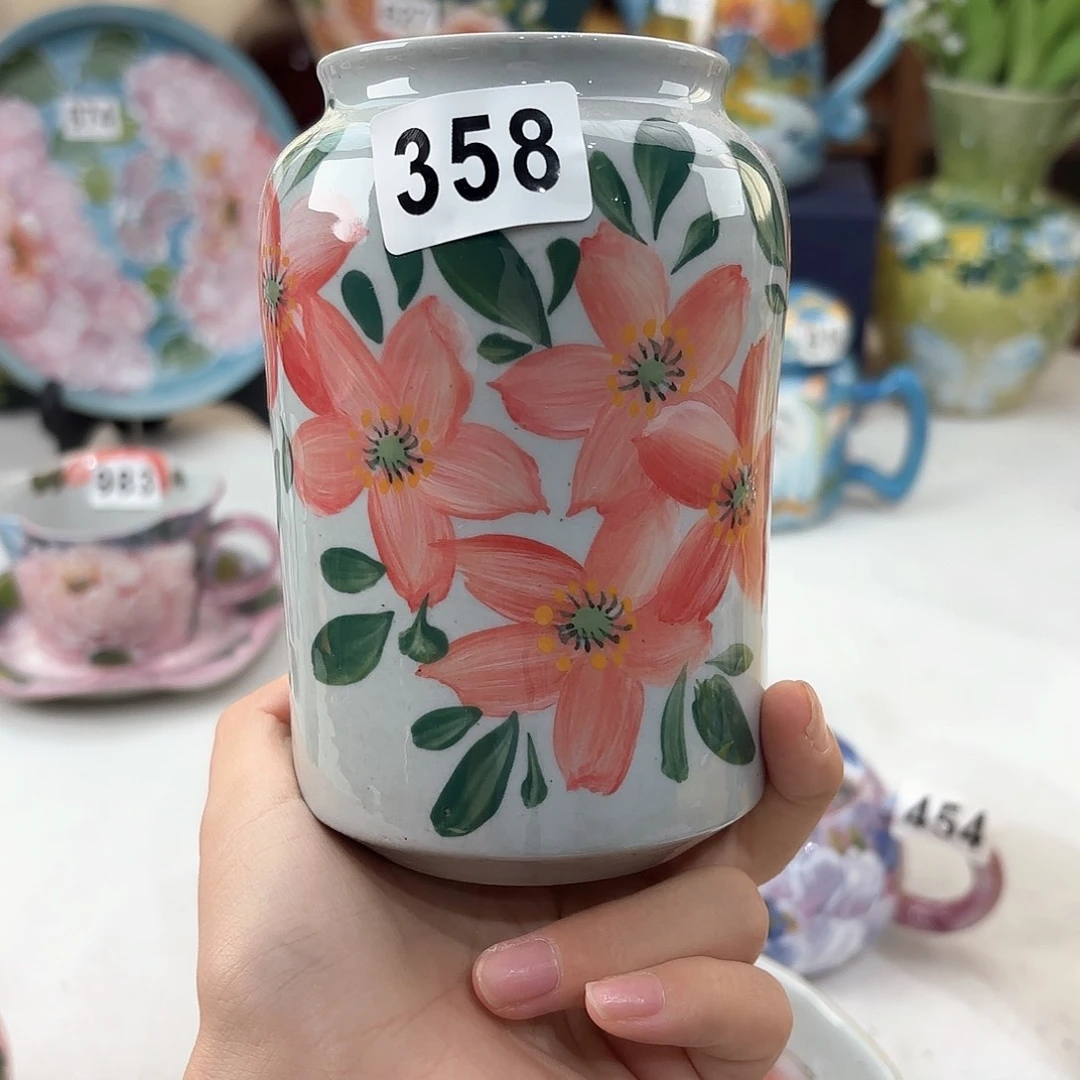 景德镇手绘高温釉下彩陶瓷茶具