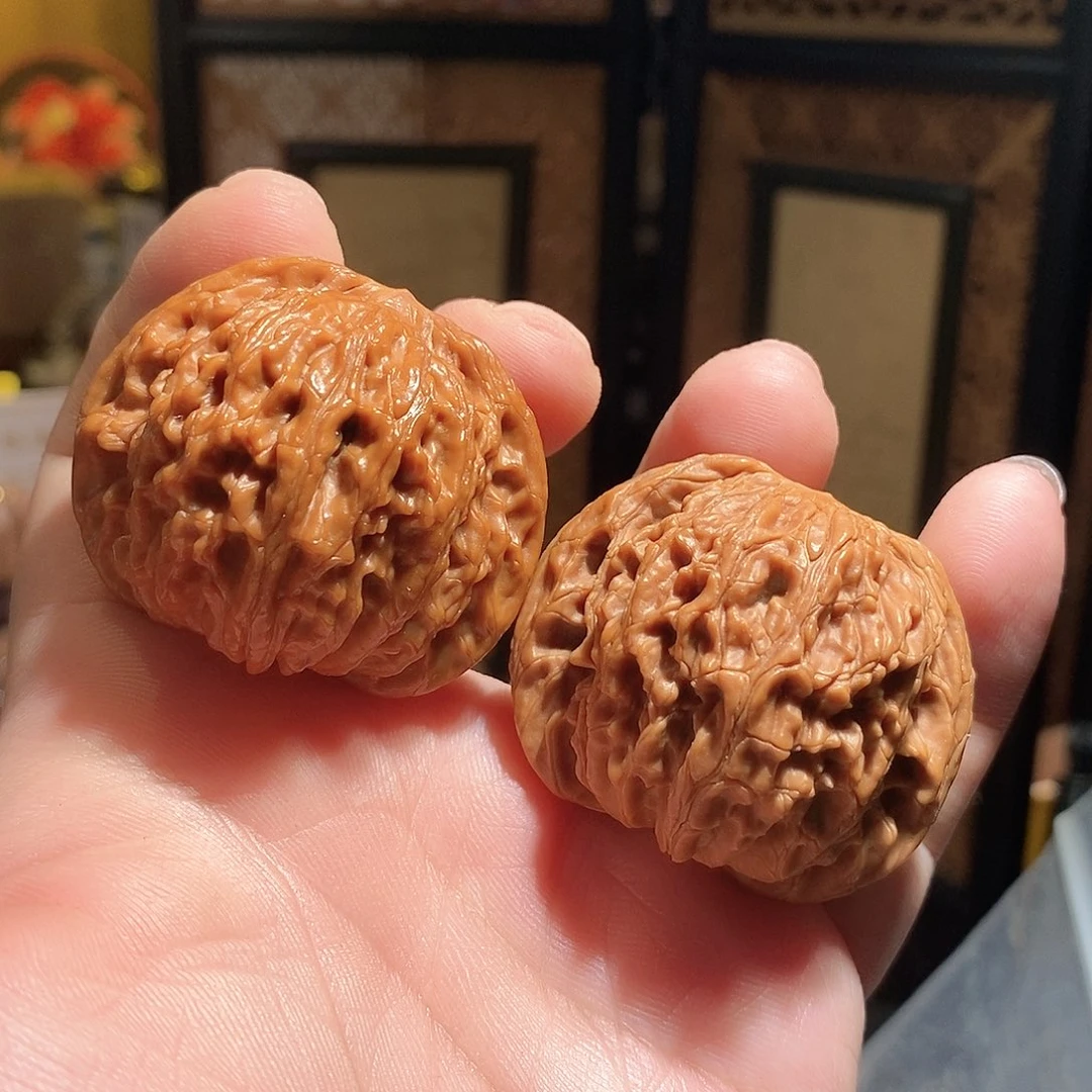 文玩核桃把件c**a45磨盘