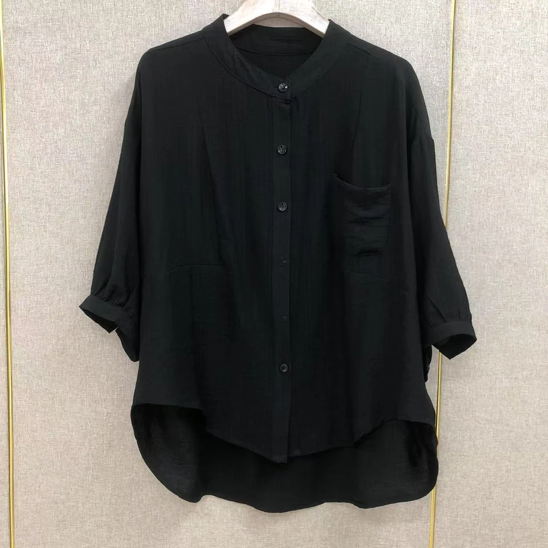 191简约时尚宽松显瘦遮肉大码女宽松上衣