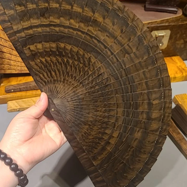 扇子21小叶桢楠金丝楠木苏扇阴沉
