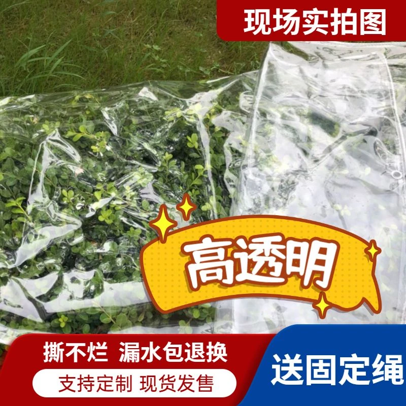 透明防雨布篷布PVC阳台遮雨 挡板塑料布加厚防水透光软玻璃雨棚布