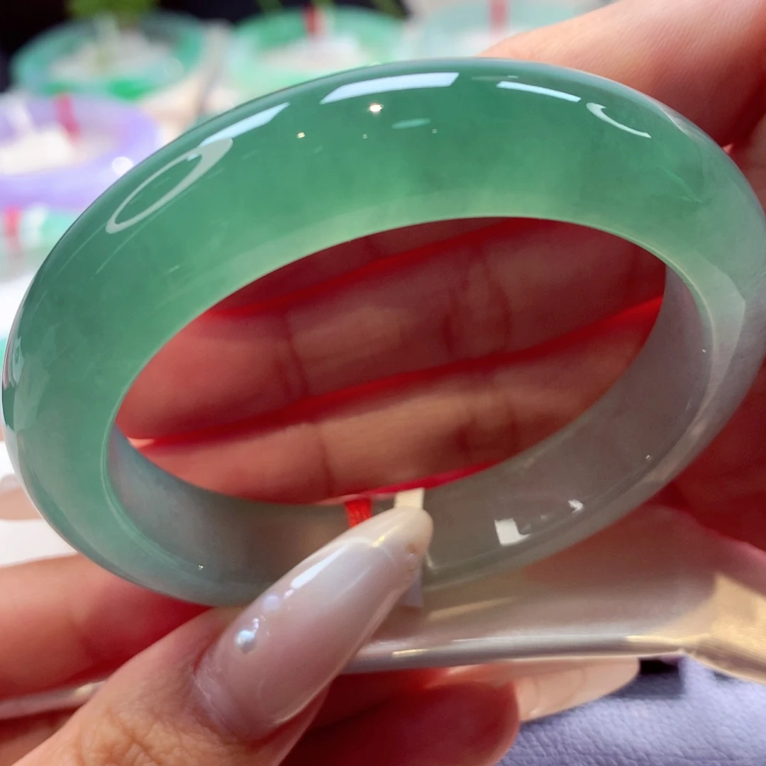 未镶嵌手镯翡翠正圈34号66