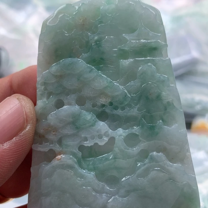 翡翠未镶嵌颈饰保真天然a货翡翠