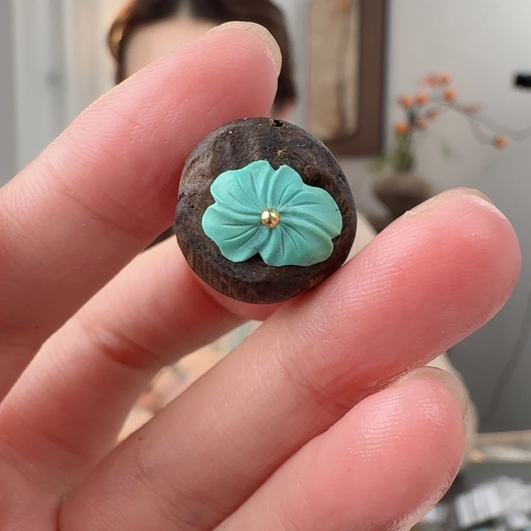 绿松石未镶嵌珠宝半成品
