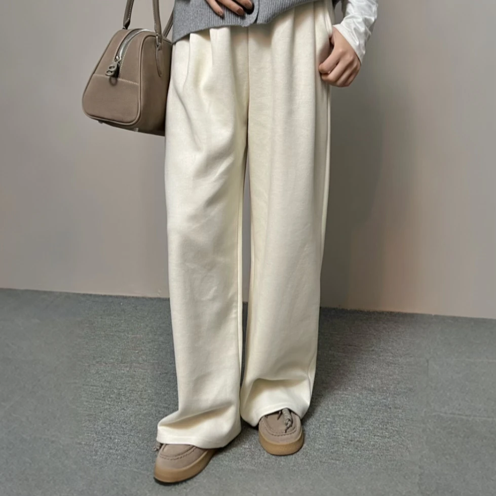 【M.Y】2024冬季新款阔腿裤高腰时尚休闲外穿宽松秋冬显瘦居家