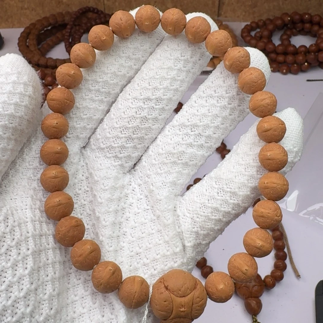凤眼菩提手串10.5红皮正圆实心籽