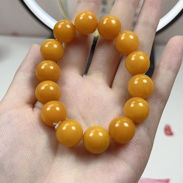 玛瑙/玉髓颈饰未镶嵌牛黄手串