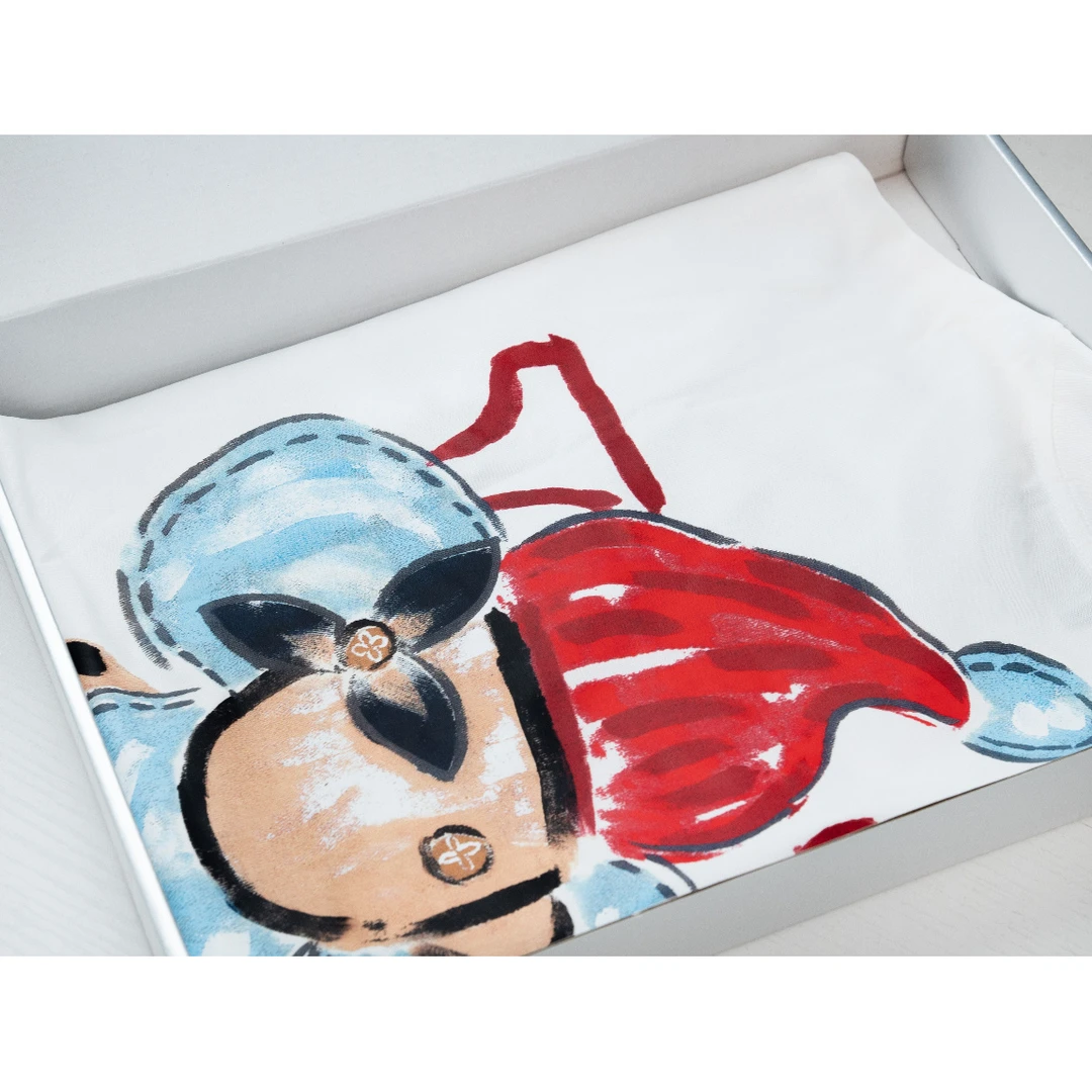 【V登卡通小丑涂鸦】重磅潮牌宽松圆领短袖男女同款1005coco