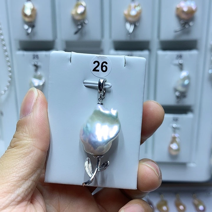 巴洛克未镶嵌淡水珍珠