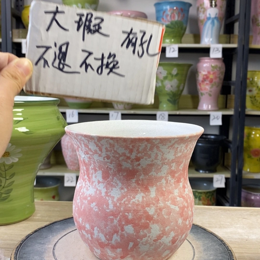 景德镇手工手绘陶瓷花盆