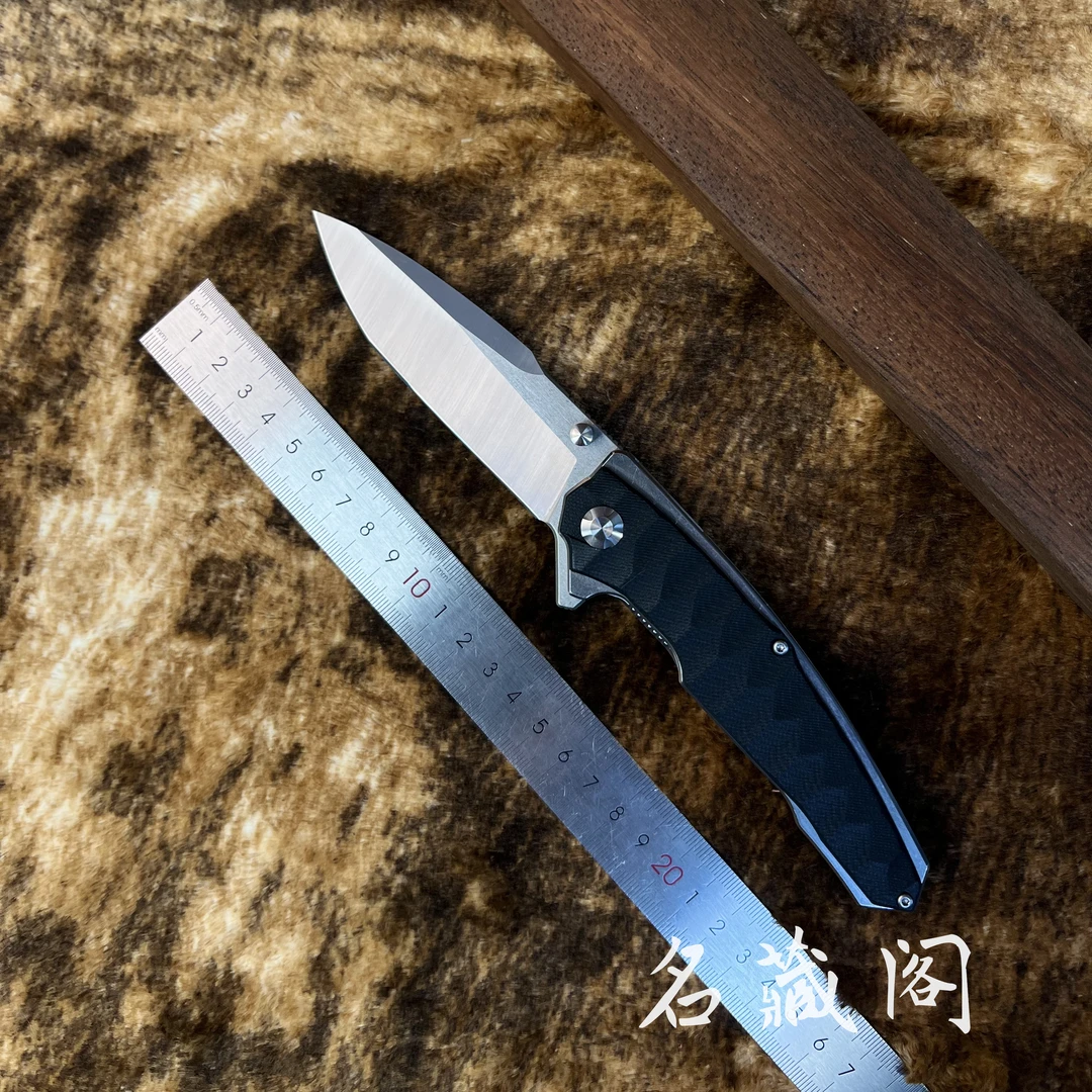 新疆包邮【洛克】高速D2钢高硬度户外锋利水果折叠刀