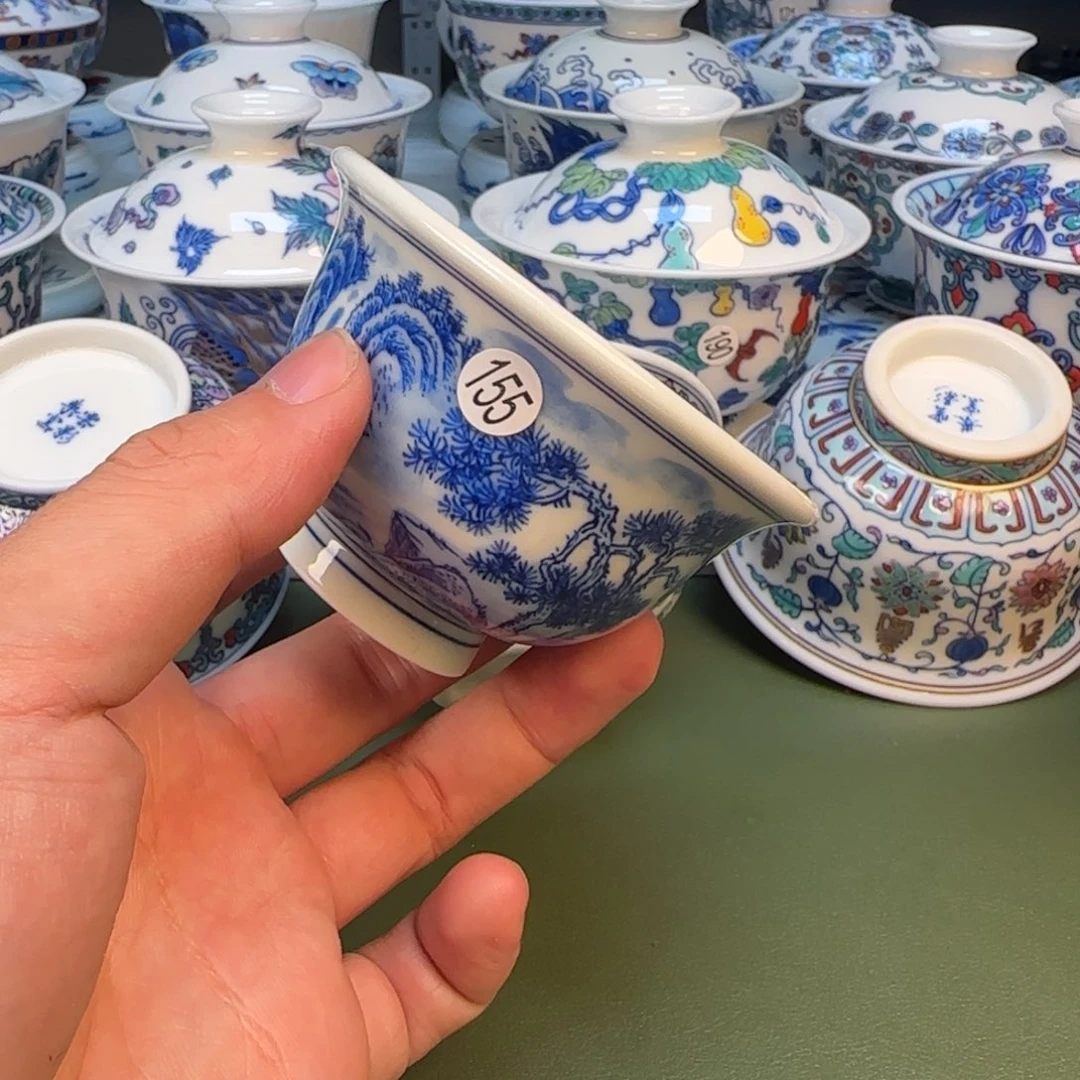 彦祖纯手工手绘茶具155