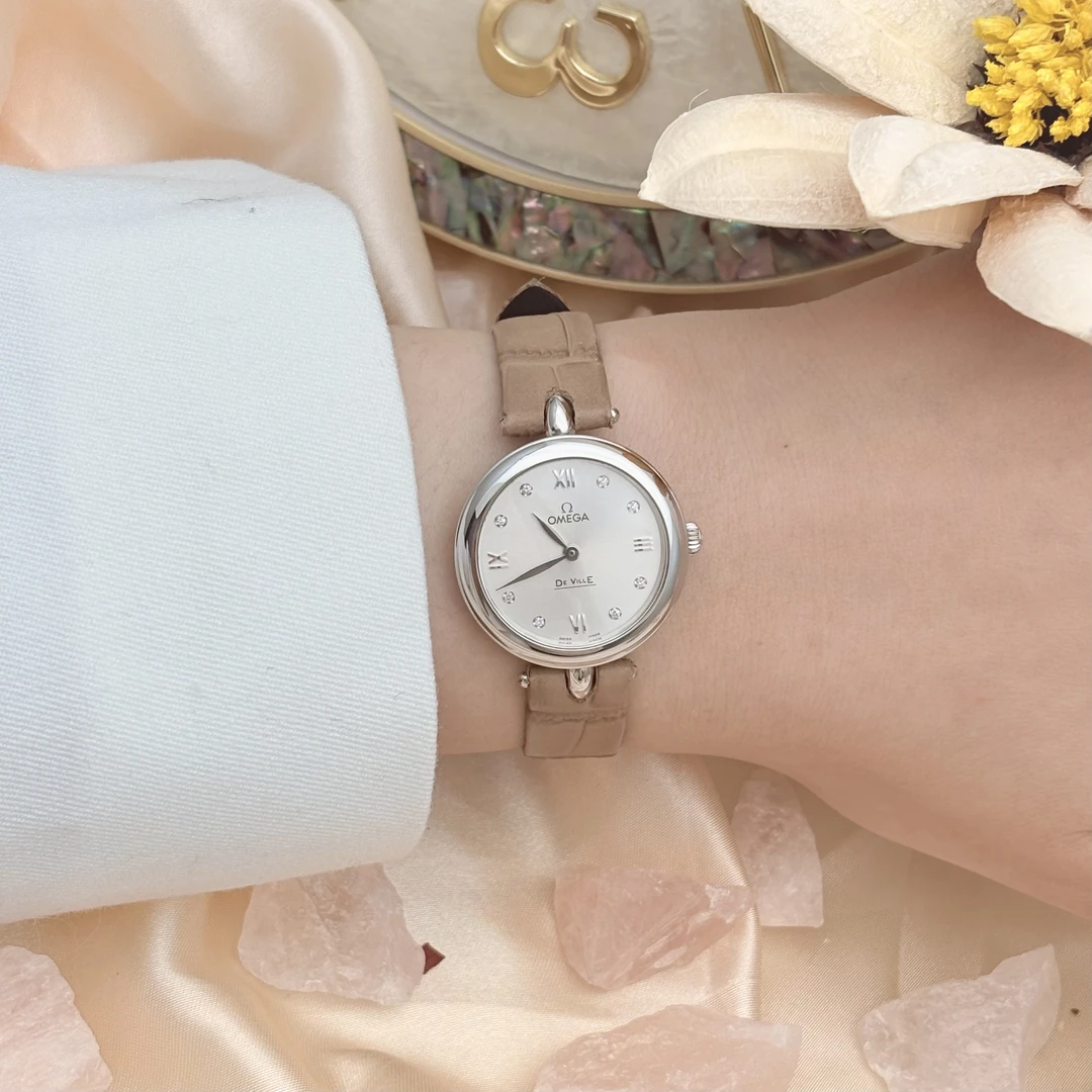 99新 Omega/欧米茄 捡漏价碟飞系列原钻27mm19全套工价24900