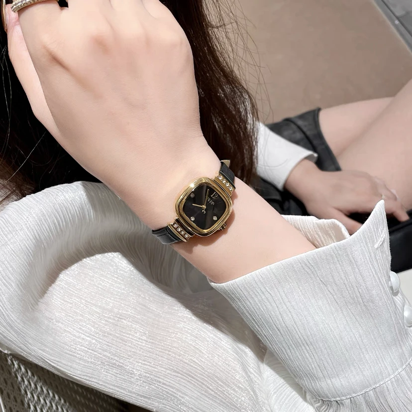 Julius/聚利時手表女小众轻奢复古百搭小方表方形学生女士手表