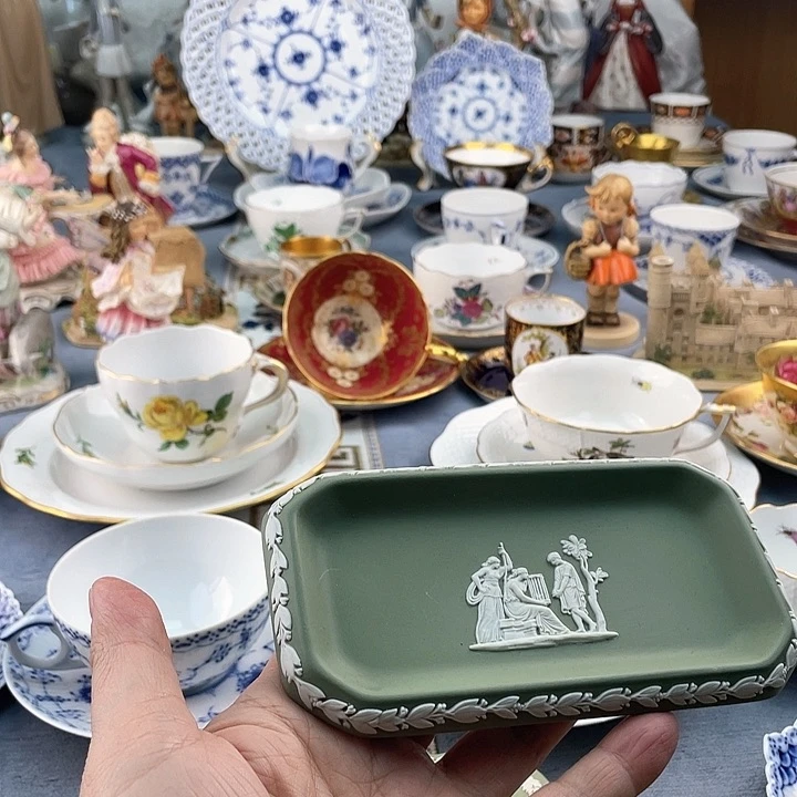 中古欧瓷瓷器小房子