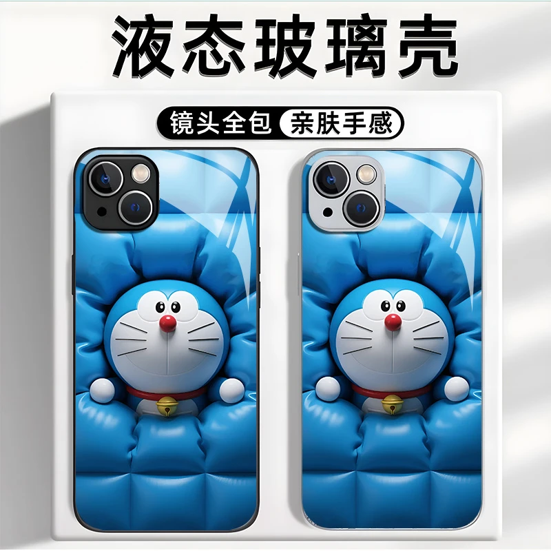 多啦A梦适用于动漫小众苹果16华为一加oppo小米手机防摔壳Paoive