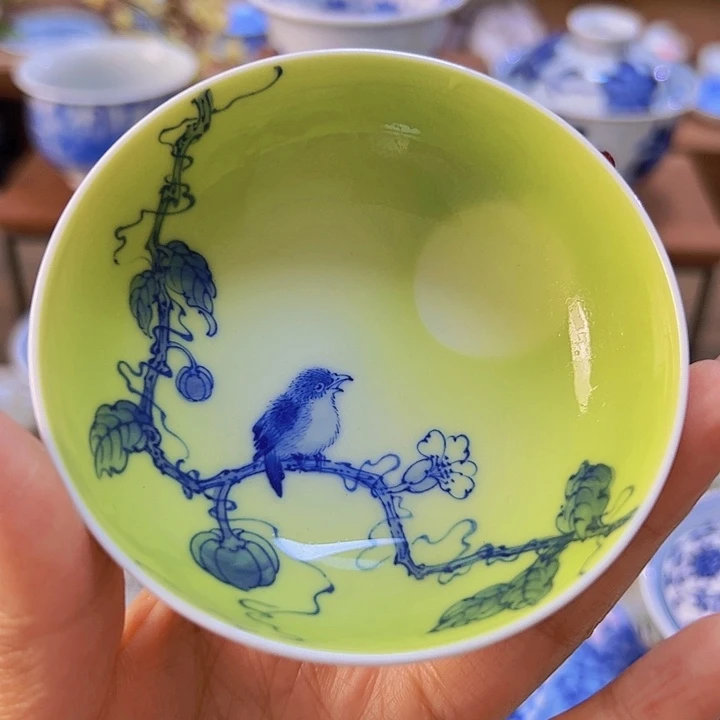 手绘景德镇陶瓷杯子