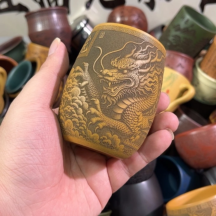 茶杯紫砂全手工紫砂主人杯