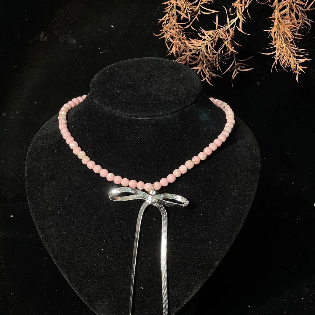 非金属仿珍珠项链 喜看 轻奢气质小众设计项链