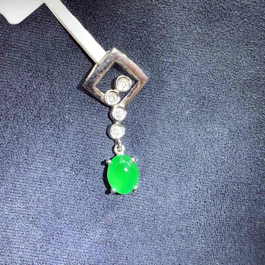 翡翠颈饰18K金镶嵌上新