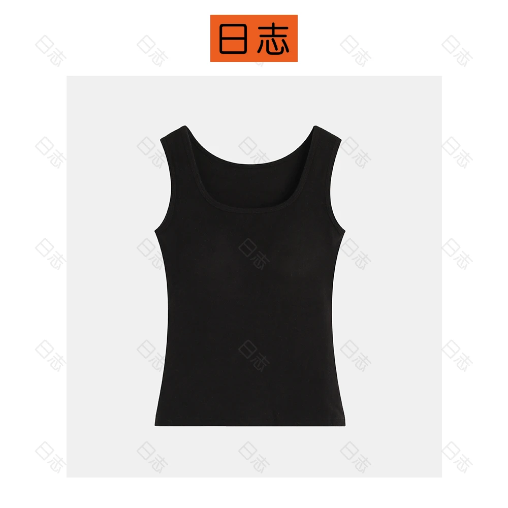 PIPO【黑松露】【宽肩带】秋冬款可外穿女背心保暖打底女背心DDS3I227