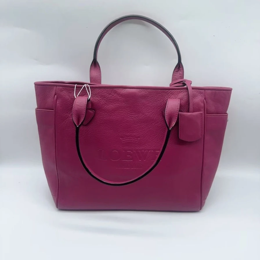 95新 LOEWE/罗意威 粉红色手提包1473 0121