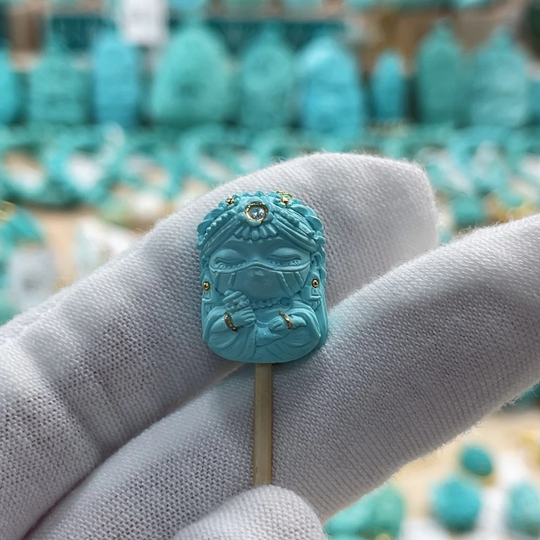 绿松石珠宝奇石未镶嵌