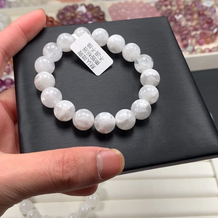 水晶手链未镶嵌白雪花12，A52