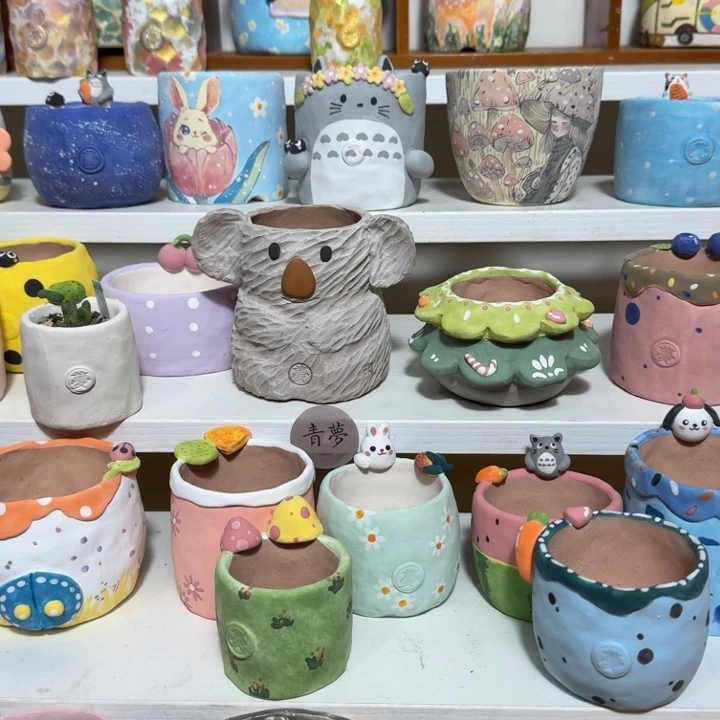 朵****青梦多肉花盆手工盆