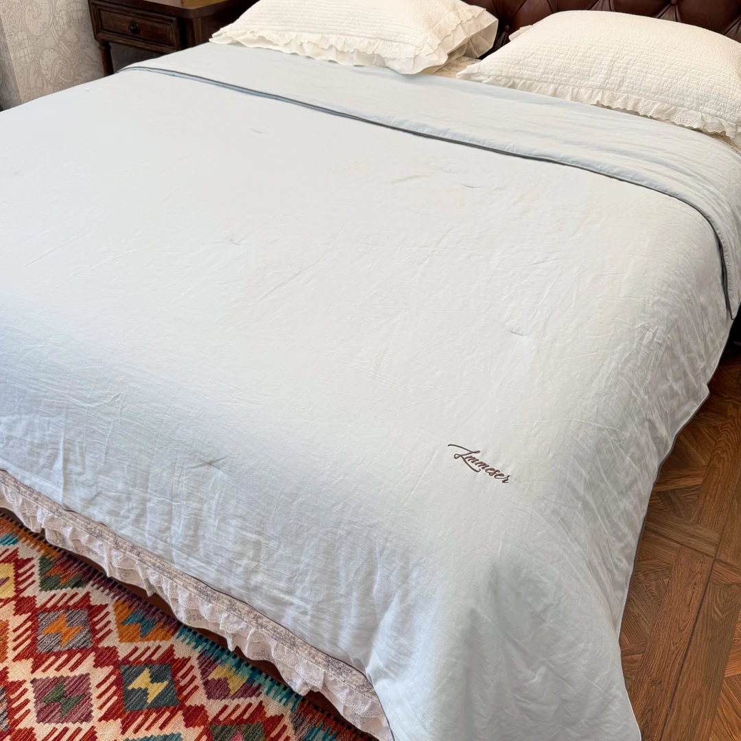 2025【山宁泰-水洗长绒棉夏被】抗菌夏凉被/空调被